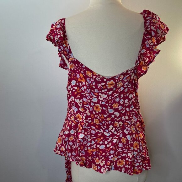 Sofia Jeans by Sofia Vergara Women's Plus Size Ruffle Wrap Top - NWT - Picture 3 of 5